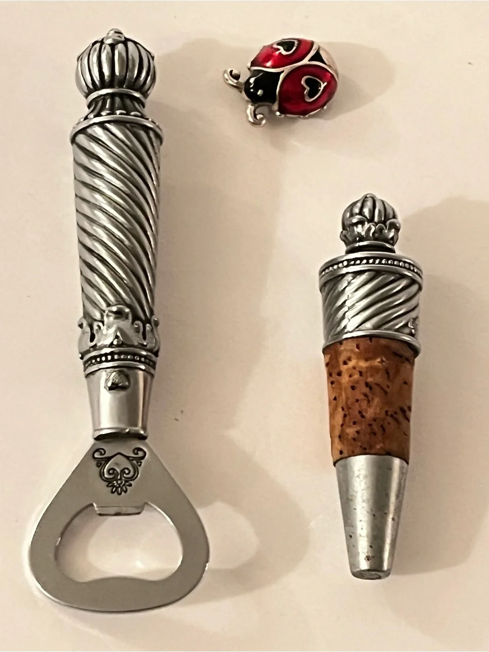 Vintage Brighton Barware - Bottle Opener & Wine Stopper 2-Piece Collection